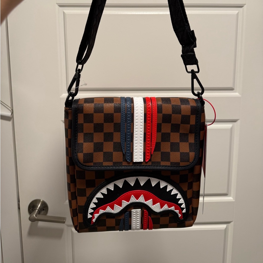 Sprayground Sharks In Paris GT Messenger Sling Bag
